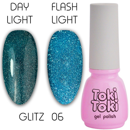 Гель-лак Toki Toki/Glitz GZ06, 5 мл