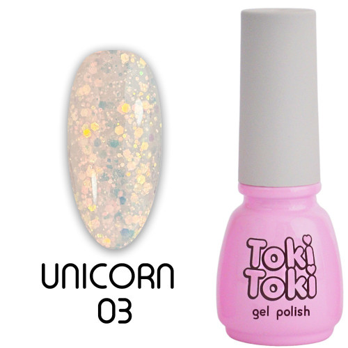 Гель-лак Toki Toki / Unicorn UN03, 5 мл
