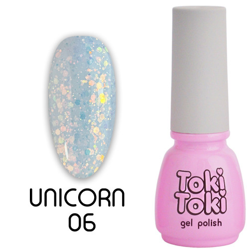 Гель-лак Toki Toki / Unicorn UN06, 5 мл