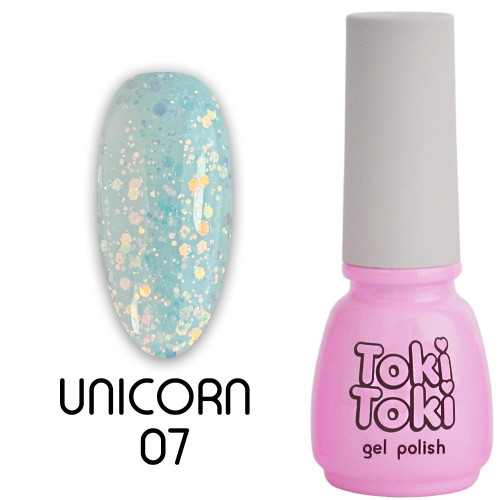 Гель-лак Toki Toki / Unicorn UN07, 5 мл