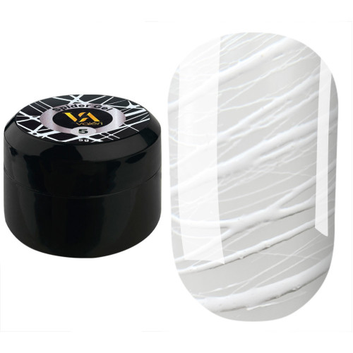 Гель-паутинка Valeri / Spider Gel / №5 белая (баночка), 5 мл