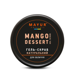Natural Mayur / MANGO DESSERT Gel Scrub for face and eyebrows, 50 ml