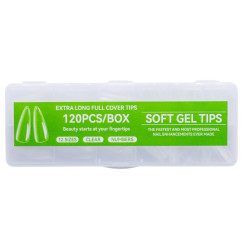 Gel Nail Tips - Soft Gel Tips (V50-C02), 120 pcs - Almond
