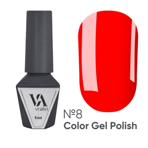 Gel polish for nails VALERI Color №08, 6 ml