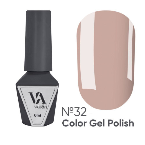 Gel polish for nails VALERI Color №32, 6 ml