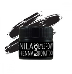Henna do brwi i biotatu Nila 10 g w słoiczku (czarna)
