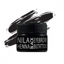 Хна для бровей и биотату Nila 10 г в баночке (черная)