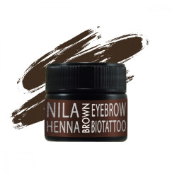 Henna do brwi i biotatu Nila 10 g w słoiczku (czekolada)