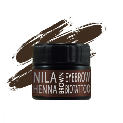 Henna for eyebrows and biotata Nila 10 g in a jar (chocolate)