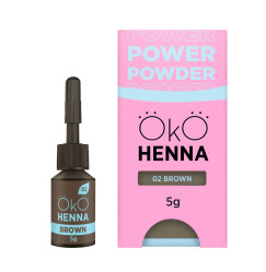 Henna for eyebrows OKO Power Powder, 5 g / 02 Brown