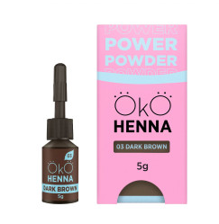 Henna for eyebrows OKO Power Powder, 5 g / 03 Dark Brown