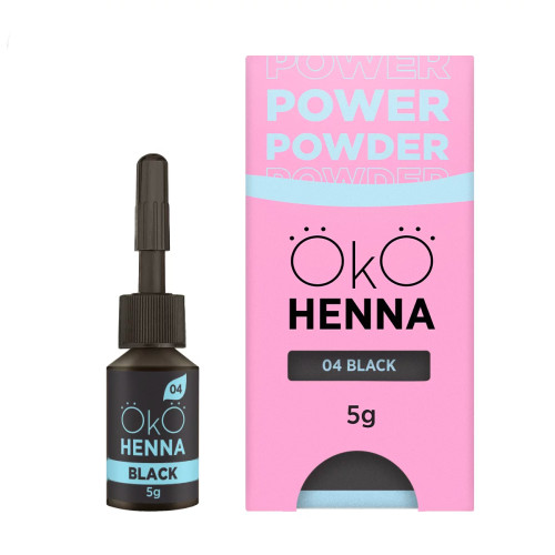 Хна для бровей OKO Power Powder, 5 г / 04 Black