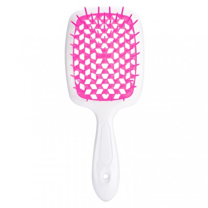 Расческа для волос Hair Brush - белая ручка с малиновой серединой | в коробке |