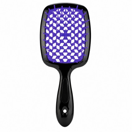 Расческа для волос Hair Brush - черная ручка с фиолет серединой | в коробке |