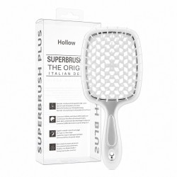 Гребінець для волосся Hair Brush - срібна ручка з білою серединою | у коробці |