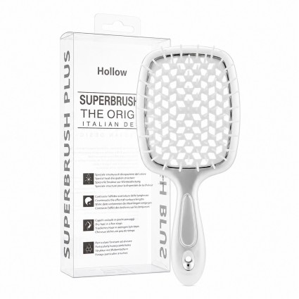 Расческа для волос Hair Brush - серебро ручка с белой серединой | в коробке |