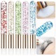 Tool - brush for cleansing eyelashes with shampoo - foam / glitter gold