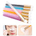 Tool - brush for cleaning eyelashes with shampoo - foam - stones blue