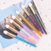 Tool - brush for cleaning eyelashes with shampoo - foam - stones blue