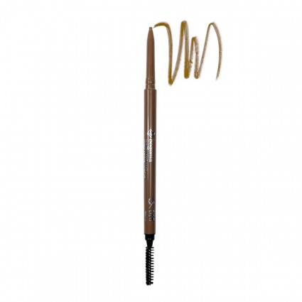 Mechanical eyebrow pencil with brush Bogenia BG504 / 002 Caramel (thin)