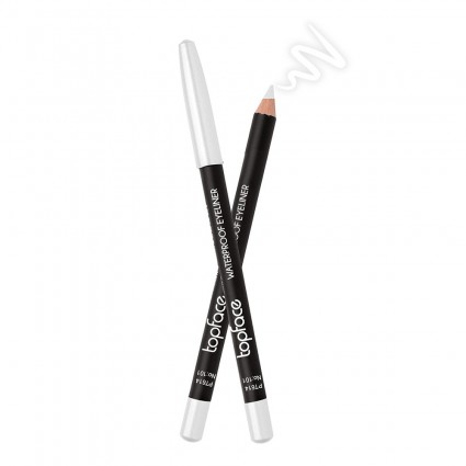 Олівець для очей водостійкий TopFace / Waterproof Eyeliner (PT614) / 101 – білий