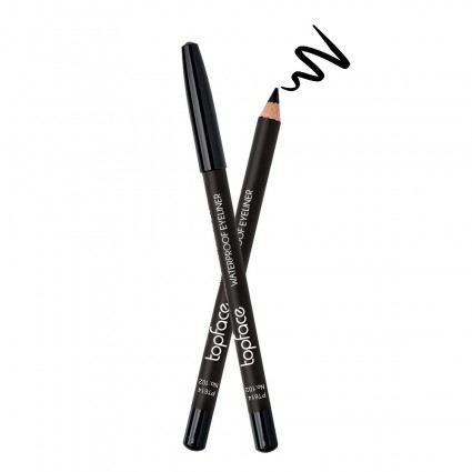 Олівець для очей водостійкий TopFace / Waterproof Eyeliner (PT614) / 102 – чорний