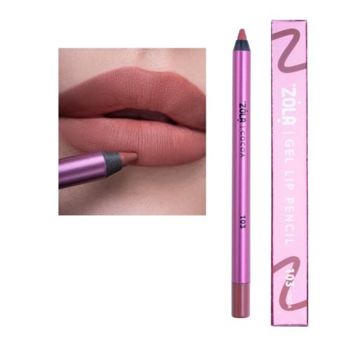 Карандаш гелевый для губ ZOLA - GEL Lip Pencil - 103 Cocoa