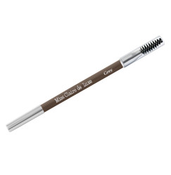 Pencil powder for eyebrows with a brush Miss Claire - De Luxe Powder - Grey