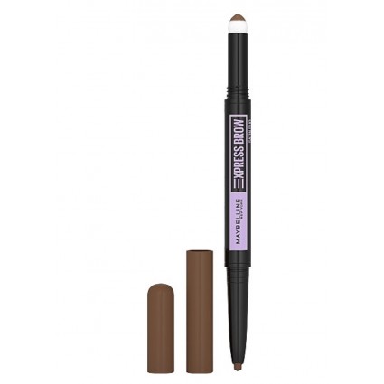 Карандаш-тени для бровей Maybelline / Express Brow Satin Duo Pencil / Dark Brown