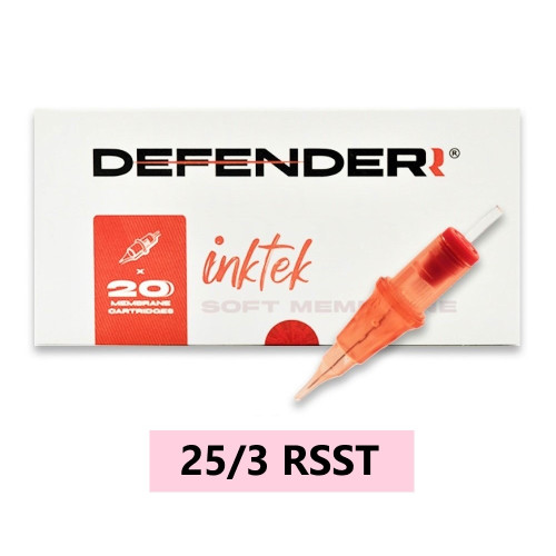 Naboje DEFENDERR / InkTek Soft Membrane / 25/3 RSST / kpl. 20 szt.
