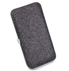 Rectangular Tool and Tweezer Case - Black with Glitter