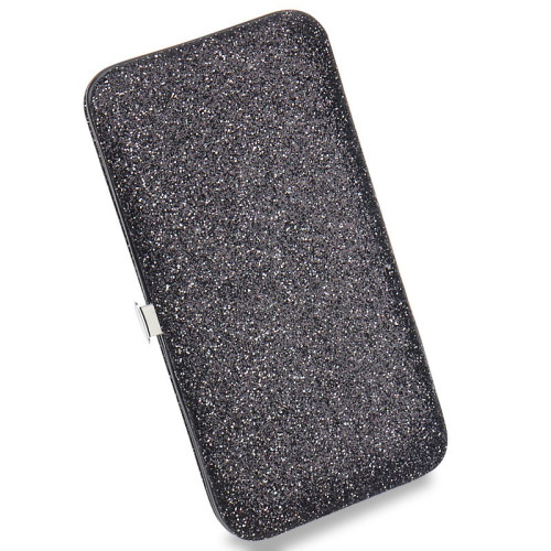 Rectangular Tool and Tweezer Case - Black with Glitter