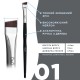 Пензель для брів OKO - BLACK EDITION - №1 (широка скошена)