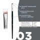 Eyebrow brush OKO - BLACK EDITION - №3 (angled)