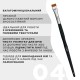 Пензель для брів OKO - BLACK EDITION - №4 (широка пряма)