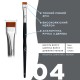 Пензель для брів OKO - BLACK EDITION - №4 (широка пряма)