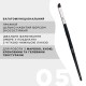 Pędzelek do brwi OKO - BLACK EDITION - №5 (miękki, mini skośny)