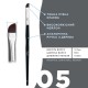 Pędzelek do brwi OKO - BLACK EDITION - №5 (miękki, mini skośny)