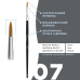 Пензель для брів OKO - BLACK EDITION - №7 (ультратонка)