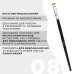  Pędzelek do brwi OKO - BLACK EDITION - №8 (szeroki prosty)