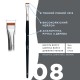 Пензель для брів OKO - BLACK EDITION - №8 (широка пряма)