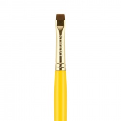 Пензель для брів Sinart PROBRUSH / B105 прямий / жовтий