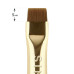 Pędzel do brwi Sinart PROBRUSH/B105 prosty/żółty