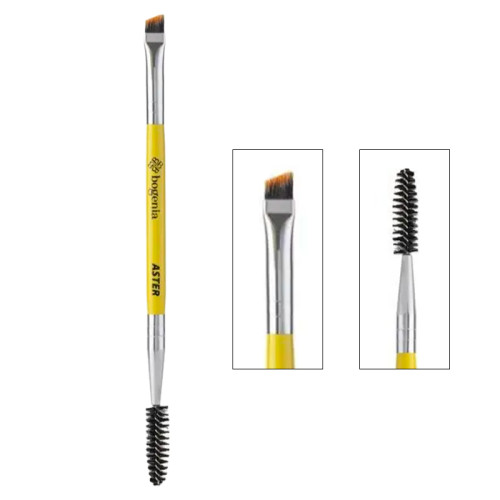 Pędzel do brwi ścięty dwustronny Bogenia / PROserie BG215 nr 011 / ASTER