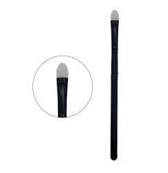 Lip and makeup brush silicone reed / black handle