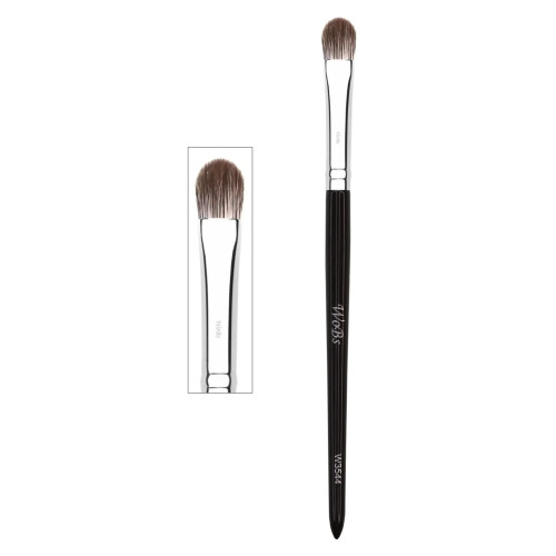 Brush for applying and blending shadows WoBs dark brown handle / W3544 fox hair