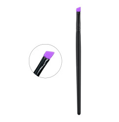 Eyebrow brush beveled silicone / purple