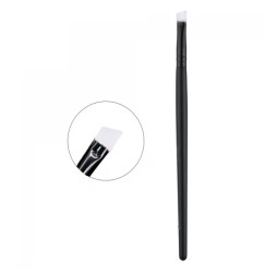 Eyebrow brush beveled silicone - transparent