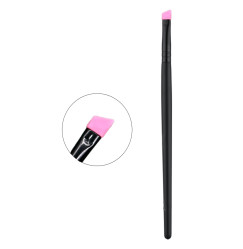 Eyebrow brush beveled silicone / pink