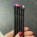 Eyebrow brush beveled silicone - transparent